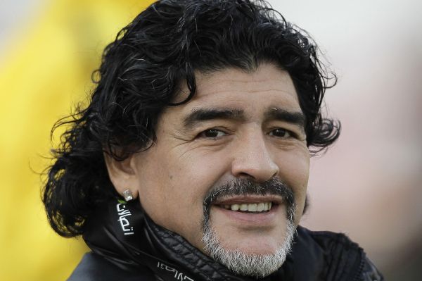 Fotbalový trenér Diego Maradona. Fotbalový trenér Diego Maradona.