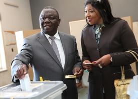 Premiér Morgan Tsvangirai.