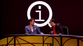Leoš Mareš a Patrik Hezucký v show QI.