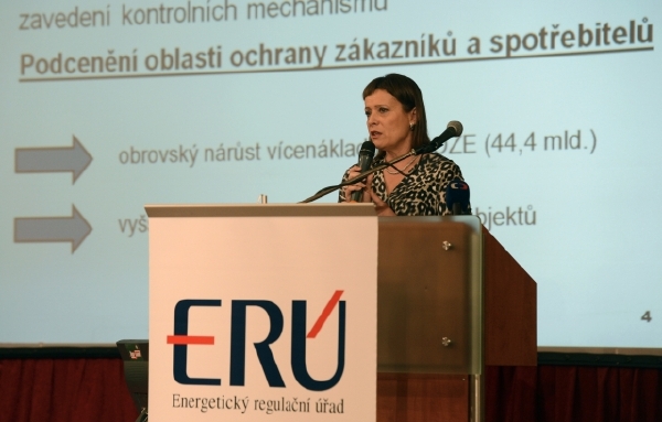 Předsedkyně Energetického regulačního úřadu ČR Alena Vitásková.