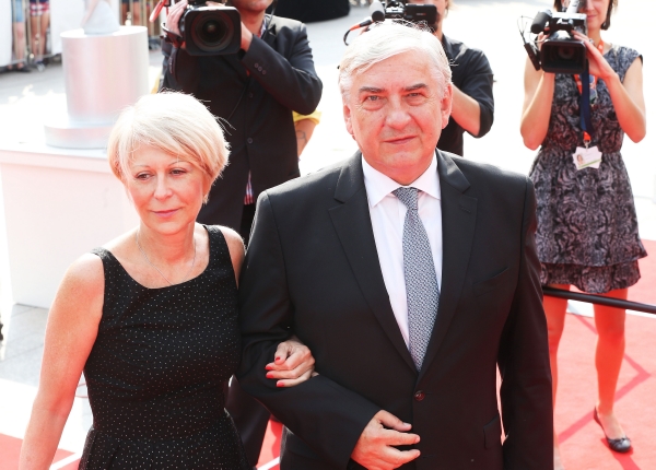 Miroslav Donutil s manželkou.