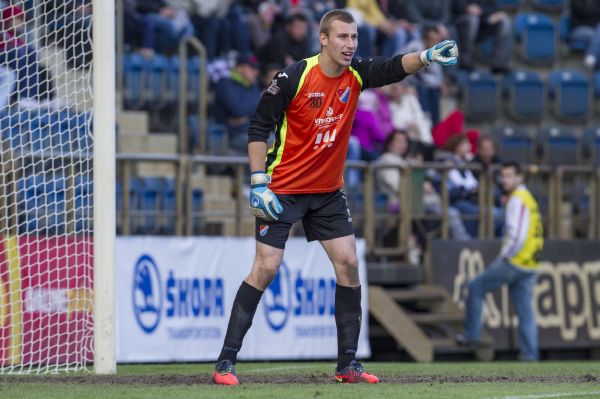 Ostravský gólman Michal Bárta. Ostravský gólman Michal Bárta.