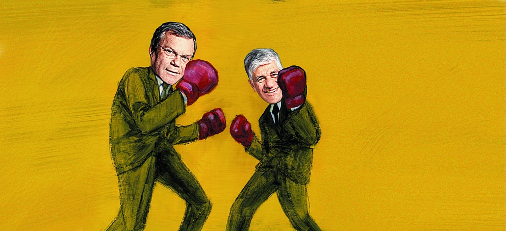 Rivalové Martin Sorrell a Maurice Lévy.