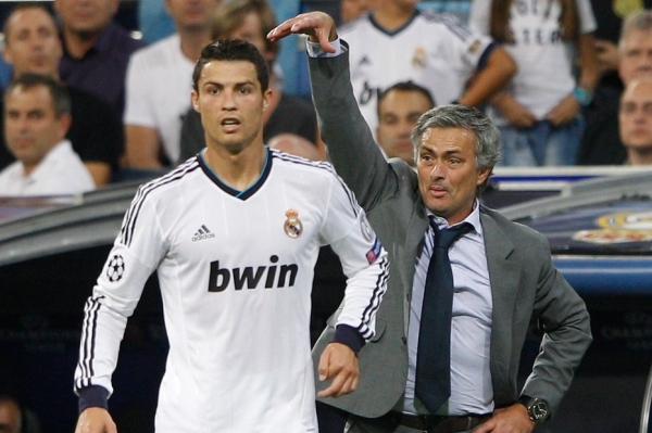 José Mourinho s Cristianem Ronaldem v dobách společného působení v Realu Madrid. 