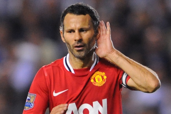 Hrající legenda Manchesteru United Ryan Giggs.