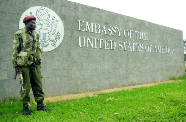 Přísně střežené americké ambasády. Na snímku velvyslanectví USA v Keni.