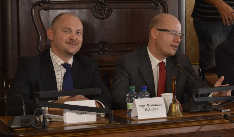 Michal Hašek a Bohuslav Sobotka.