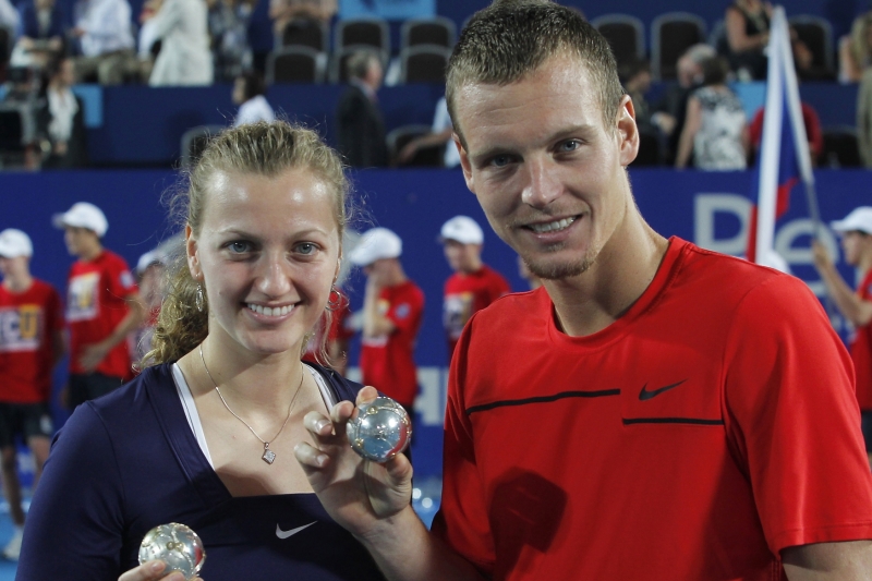 Petra Kvitová a Tomáš Berdych.