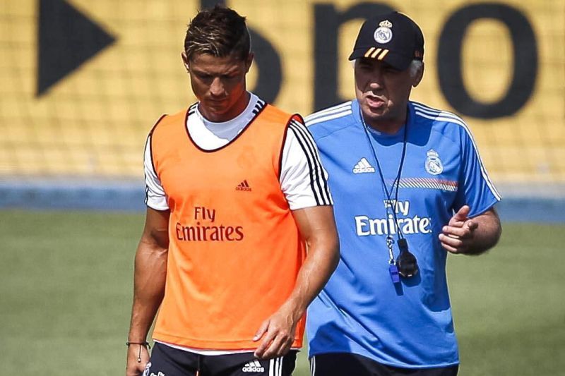 Cristiano Ronaldo s Carlem Ancelottim.