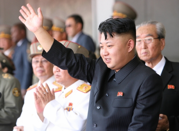 Kim Čong-un na oslavách Dne vítězství 27. července 2013 v Pchjongjangu.