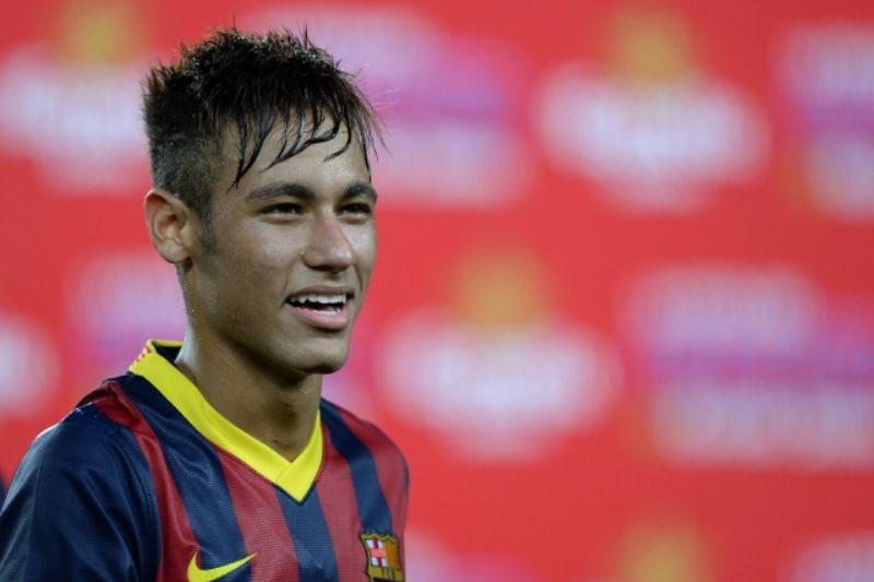 Neymar oslavil svou první trefu v dresu Barcelony.