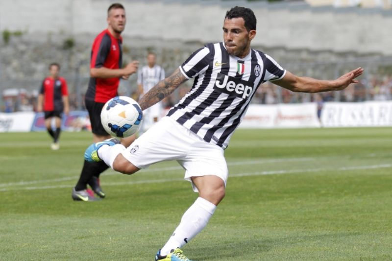 Hvězdný argentinský útočník Carlos Tévez.