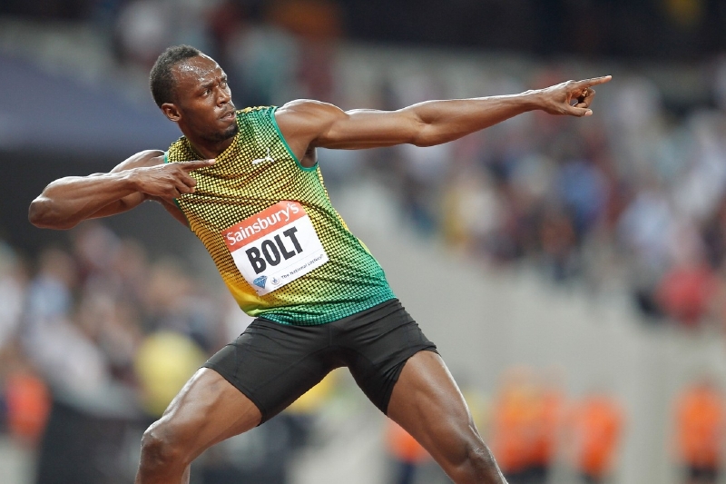Usain Bolt je na roli hlavní hvězdy zvyklý. A vždy navíc předvede parádní show.