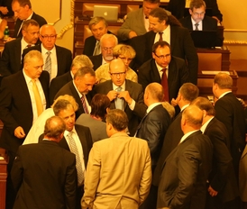 Jako pravděpodobné vítěze předčasných voleb vidí rakouský deník Der Standard ČSSD.