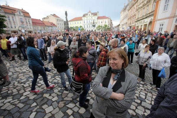 Starostka Duchcova Jitka Bártová.