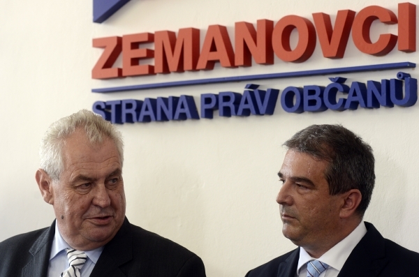 Čestný předseda SPOZ Miloš Zeman a předseda Zdeněk Štengl.