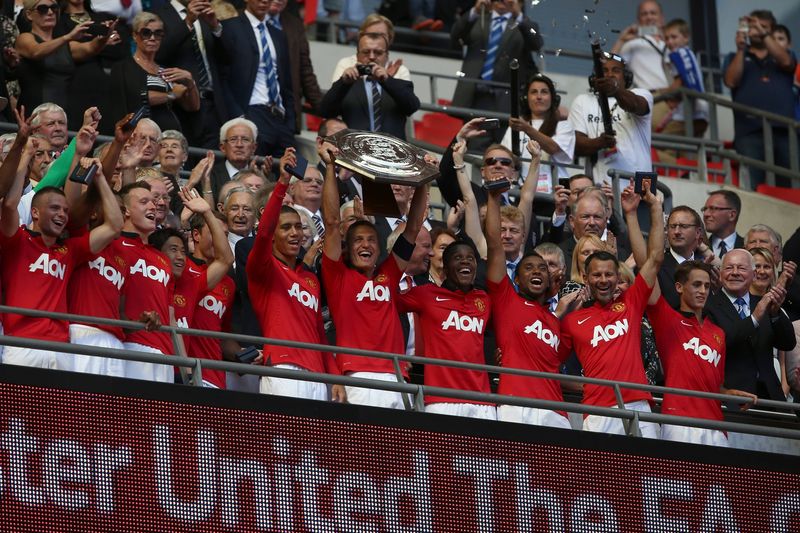 Fotbalisté Manchesteru United.