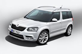 Škoda Yeti v městské úpravě.