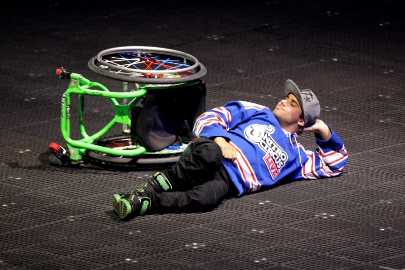 Aaron "Wheelz" Fotheringham okouzlil loni v říjnu diváky v pražské O2 aréně.