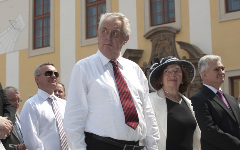 Miloš Zeman a Livie Klausová.