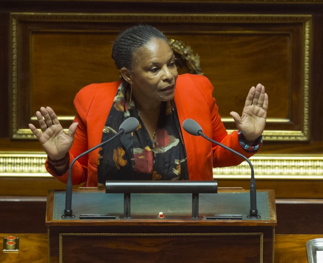 Francouzská ministryně spravedlnosti Christiane Taubiraová.