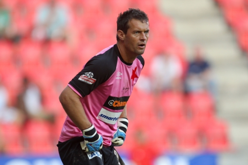 Zkušený brankář pražské Slavie Radek Černý.