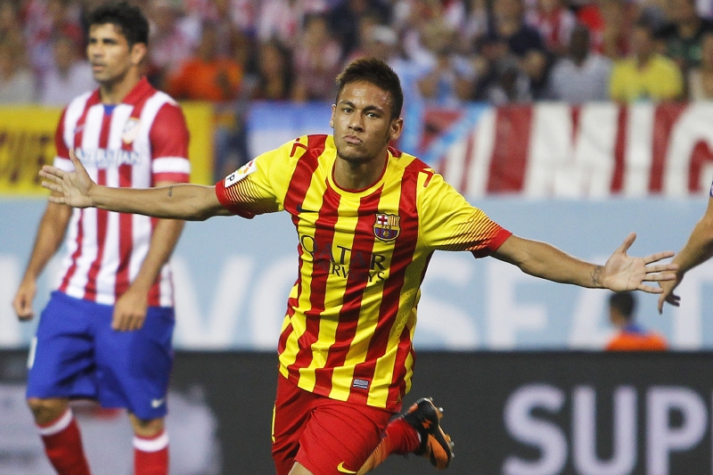 Brazilský forvard Neymar v dresu Barcelony. Brazilský forvard Neymar v dresu Barcelony.