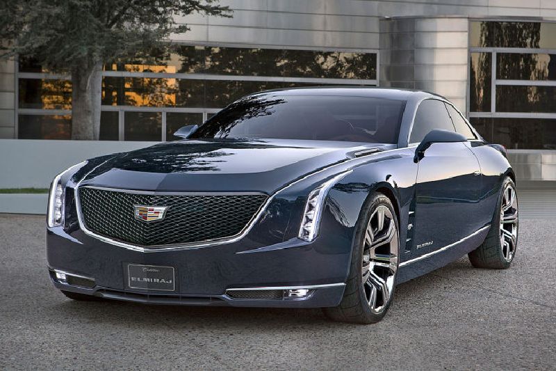 Koncept Cadillac Elmitraj má jako správný příslušník značky pětiúhelníkovou masku.