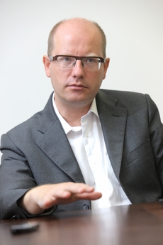 Předseda ČSSD Bohuslav Sobotka.