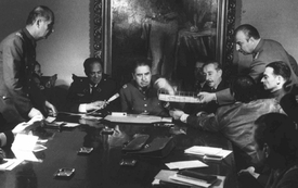 Generál Augusto Pinochet při puči roku 1973.