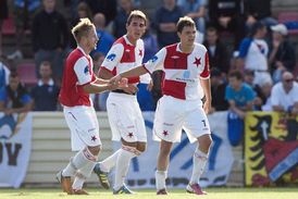Slavia těsně přemohla Znojmo.