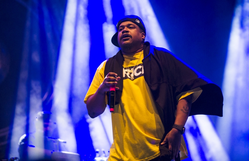 Americká skupina De La Soul vystoupila 22. srpna na hudebním festivalu Hip Hop Kemp v Hradci Králové. Na snímku je rapper David Jude Jolicoeur.