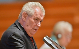 Prezident Miloš Zeman.