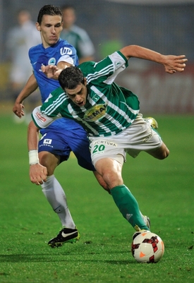 David Pavelka (vlevo) z Liberce a Jakub Rada z Bohemians.