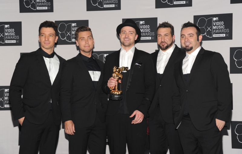 Justin Timberlake (uprostřed) po dlouhé době vystoupil se svou chlapeckou skupinou N'Sync. Justin Timberlake (uprostřed) po dlouhé době vystoupil se svou chlapeckou skupinou N'Sync.