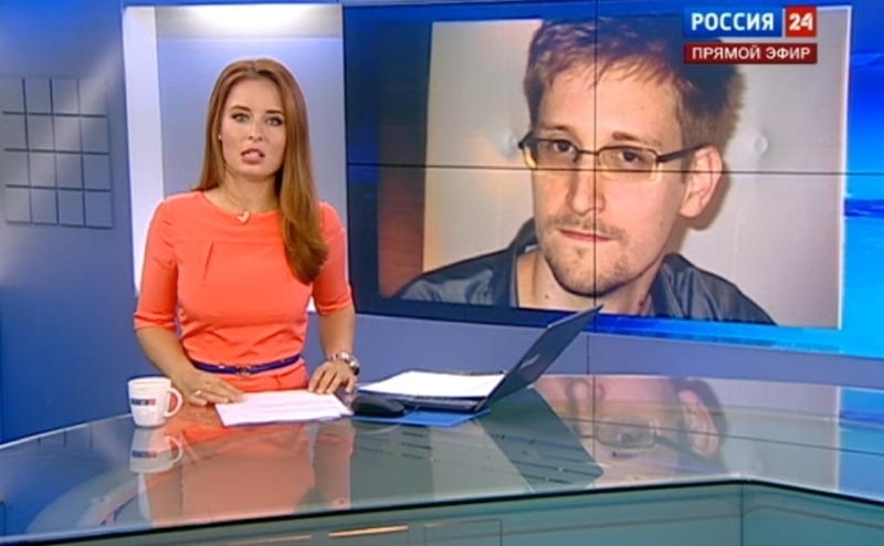 Snowden se stal trvalým tématem v ruské státní televizi. Snowden se stal trvalým tématem v ruské státní televizi.