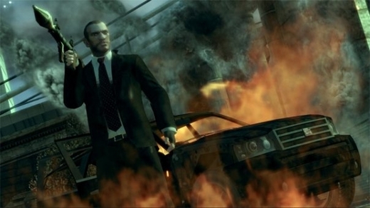 V akční střílečce GTA 4 není o násilí nouze.