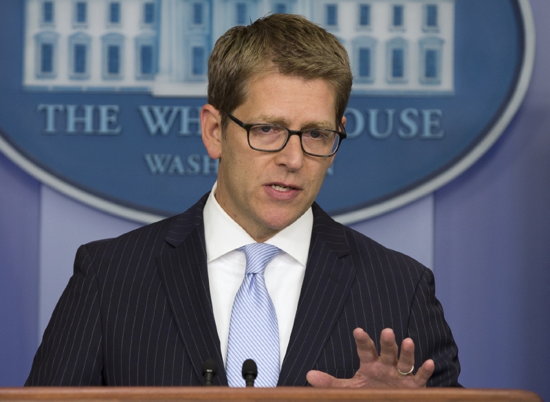 Mluvčí Bílého domu Jay Carney. Mluvčí Bílého domu Jay Carney.