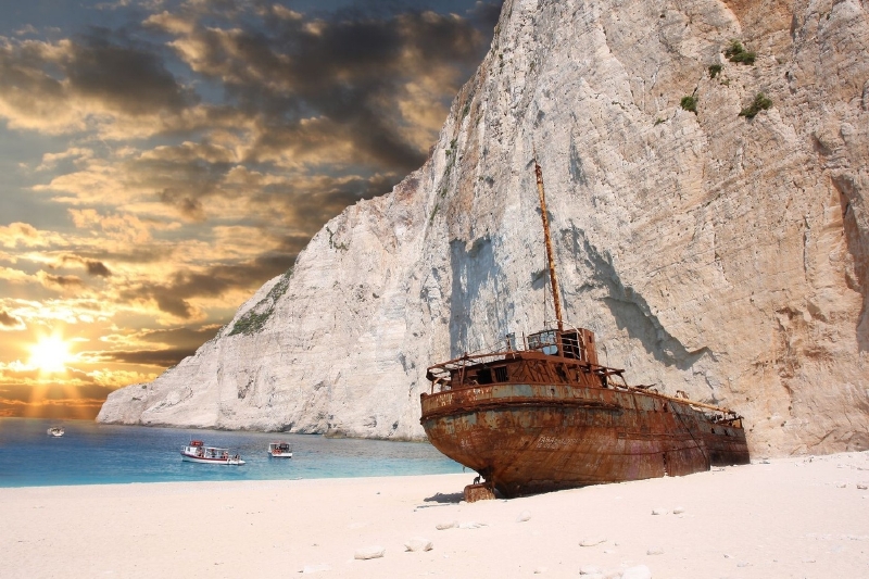 Pašerácká zátoka, ostrov Zakynthos, Řecko. (Foto: Profimedia.cz)