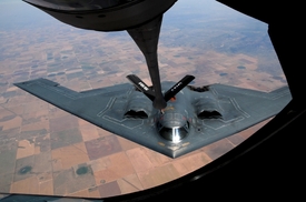 Americký B-2 Spirit. Jeden z možných útočníků na Sýrii.