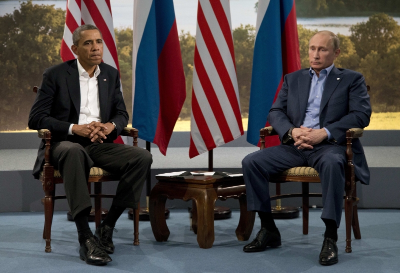 Prezidenti USA a Ruska Barack Obama a Vladimir Putin.