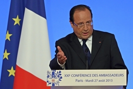 Francouzský prezident François Hollande.