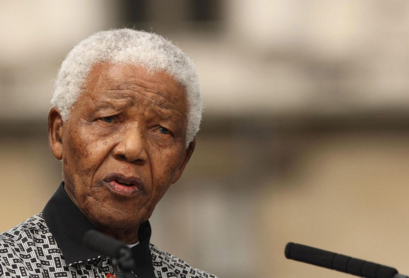 Bývalý jihoafrický prezident Nelson Mandela. Bývalý jihoafrický prezident Nelson Mandela.