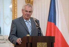 Prezident Miloš Zeman.