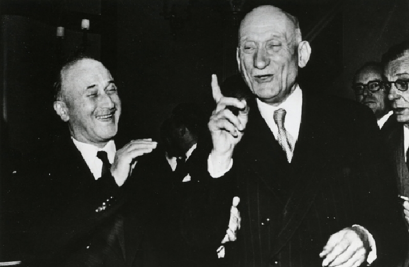 Robert Schuman (vpravo) a Jean Monet.