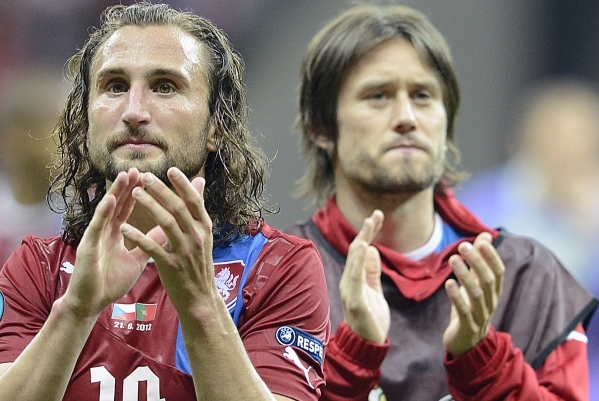 Petr Jiráček (vlevo) a Tomáš Rosický.