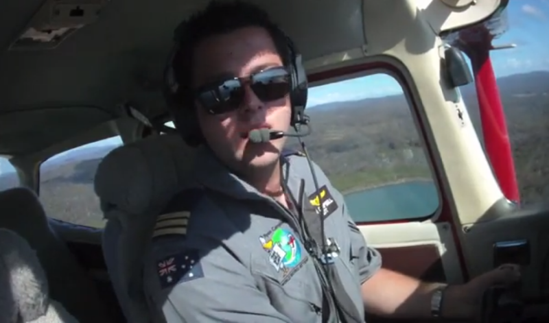 Devatenáctiletý pilot Ryan Campbell.