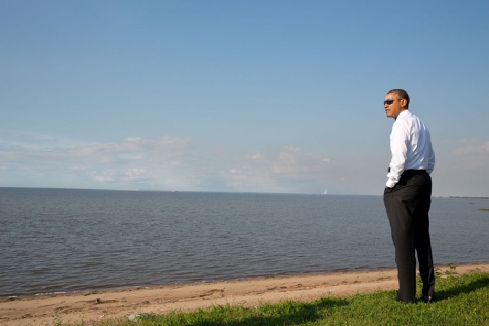 Osamělý jestřáb nejestřáb Obama.