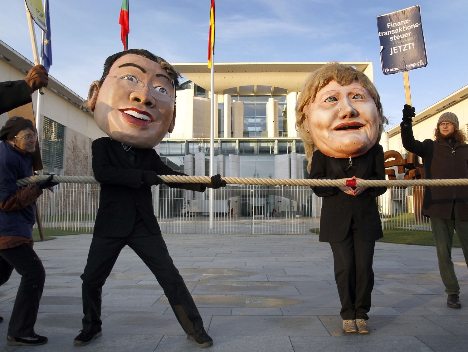 Philipp Roesler (FDP ) a Angela Merkel (CDU/CSU). Philipp Roesler (FDP ) a Angela Merkel (CDU/CSU).