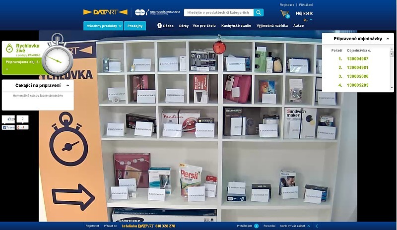 Rychlovka živě, služba Datartu.